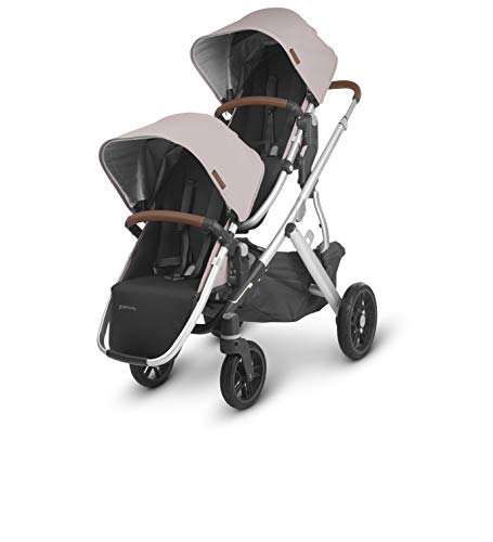 Uppababy Vista V2 Stroller - Alice (Dusty Pink/Silver/Saddle Leather) + Upper Adapters + Rumbleseat V2- Alice (Dusty Pink/Silver/Saddle Leather) #TOP6