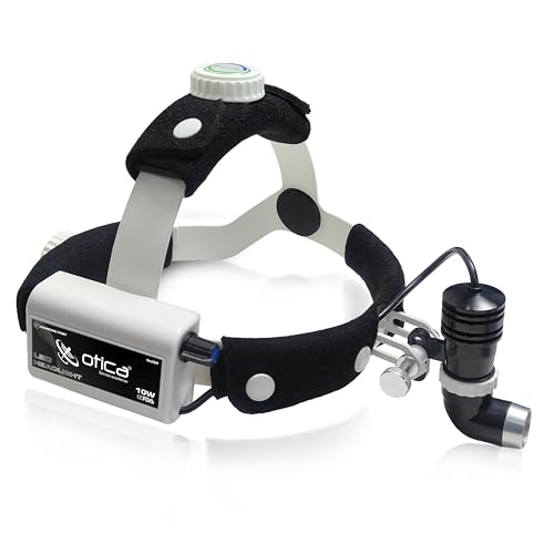 OTICA 10 Watt ENT Surgical LED Headlight for Doctors Hospital and Multi Purpose (Adjustable Focus of Light)