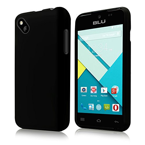 Opaque Black Silicone TPU Case for BLU Advance 4.0 L2 by Cbus Wireless