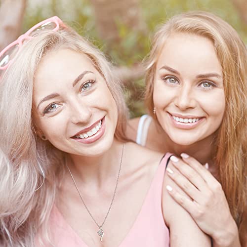 Ofgot7 Gift To My Boyfriend's Mom Necklace, Sterling Silver Cz Necklace, Gift For Boyfriends Mom, Mothers Day Jewelry Christmas Gift #TOP2