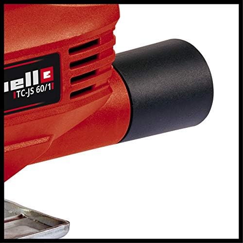 Einhell TC-JS 60/1 Electric Jigsaw | 60mm Cutting Depth, Swivel Soleplate For 45° Mitre Cuts, Electronic Speed Control, Dust Extractor, Soft grip Handle | Power Saw For Wood, Plastic and Metal