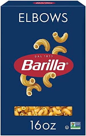 Barilla Elbows Pasta, Non-GMO Kosher Pasta, 16oz.