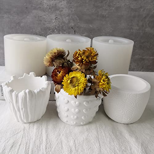 Moule en silicone feuilles et barils pour fabriquer vos pots de fleurs - 3