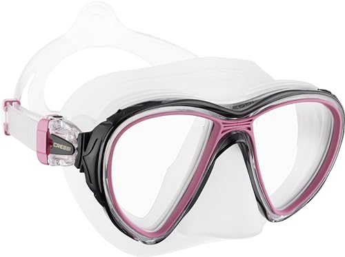 Cressi Quantum 2-Lens Masks, Clear/Pink
