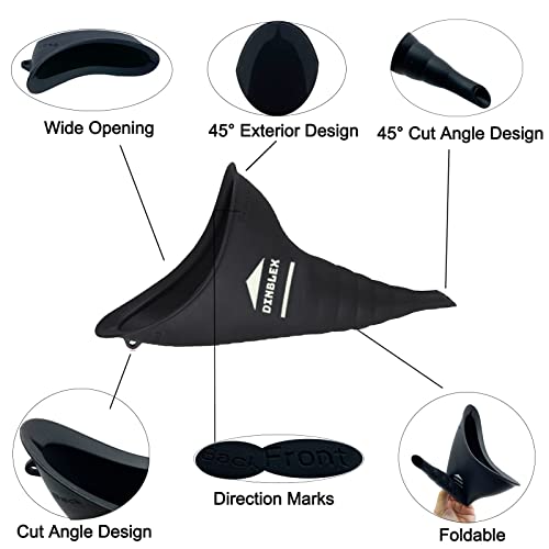 dinblex Female Urination Device, Female Urinal for Women Silicone She Pee Funnel Urine Cup Portable Urinal for Women Pee Standing Up Reusable Female urinals Portable she wiz for Camping Hiking