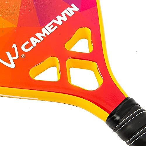 Raquete Camewin de Beach Tennis Fibra de Carbono e Vidro (Colorida)