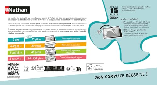 Puzzle cadre 15 pièces : Disney Animaux : Portraits des animaux Ravensburger Nathan - vue 4