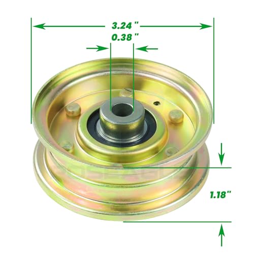 POSEAGLE 756-04224 Flat Idler Pulley 2.75 od Replaces Cub Cadet 756-04224 Idler Pulley 756-04224 Pulley, MTD 756-0981 Pulley, MTD 756-0981a, 756-0981b, 7560981a, 7560981b, Toro 112-3687, 62-4540 - Thumbnail 3