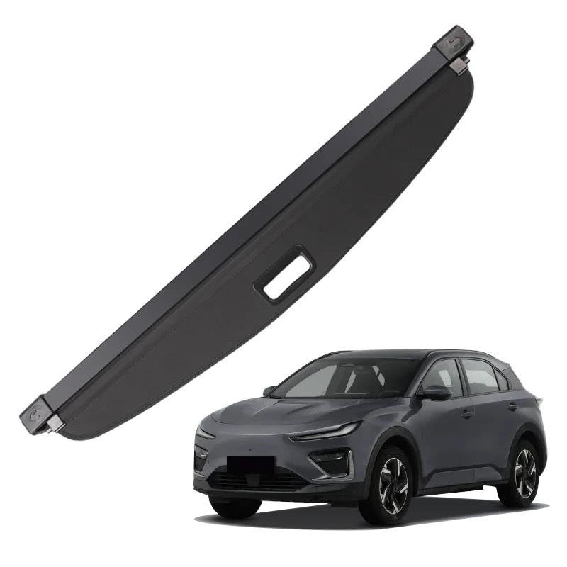 Generico Posteriore Copribagagli per NETA X 2023 2024 2025 Retrattile Tronco Cargo Copertura Pacchi Cremagliera Scudo Impermeabile Privacy Accessori Auto Copertura Bagagliaio(Pelle)