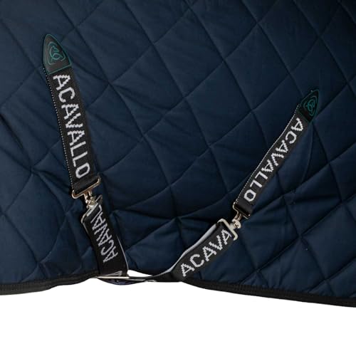 Alfombra acolchada Acavallo de 200g con control térmico transpirable azul 5