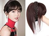 Aimeely Women 10' Braid Headband Straight Hairpieces Human Hair Clip In Crown Topper Hair Extension...