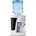 Nutrichef Countertop Water Cooler Dispenser - Hot & Cold Water, with Child Safety Lock. (White)