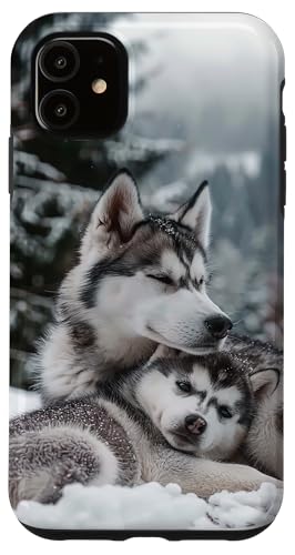Siberian Husky Dog Puppy Case for iPhone 11