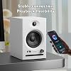 Ortizan Dual-Mode 2.0 Studio Monitors, Active Monitor Speakers Bluetooth 5.3 Wireless Computer PC, 80W Power Bookshelf Speakers, Wooden Enclosure for Recording Multimedia, Gaming, Music Production #2