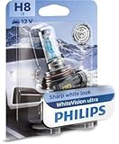  PHILIPS Glühlampe Glühbirne Fernscheinwerfer H8 Kompatibel mit Audi BMW Fiat Ford Mercedes Opel Peugeot Renault Skoda VW Suzuki Saab Mitsubishi Nissan 95->