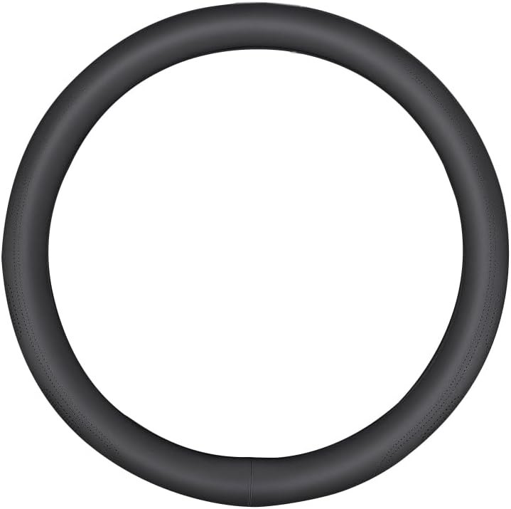 RYE for Honda Steering Wheel Cover, Leather Car Steering Wheel Cover Heavy-Duty Stretchy Durable Breathable, Custom-fit for Honda Civic Accord Fit CRV Pilot Accessories - Black