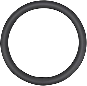 Steering Wheel Cover for Car, Leather Car Steering Wheel Cover Heavy-Duty Stretchy Durable Breathable, for Camry Rav4 Corolla Highlander Sienna CHR Avalon - Black