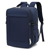 Lossga Handgepäck Rucksack 40x30x20 für Ryanair Rucksack Handgepäck Flugzeug mit Durchleitung Tasche Reiserucksack Klein mit Eine Diebstahlsichere Tasche für Herren Damen, 14 Zoll Laptop