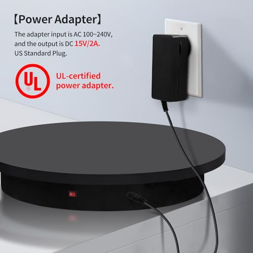 23.6In Remote Large Motorized electric turntable Rotating platform Photography Turntable Motorized lazy susan Base giratoria para for Photography,3D Scanner,Heavy duty display(Load Range:220~500lbs) by ComXim - Image 9