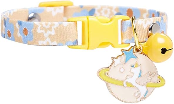 Amazon Karonpeln 猫 首輪 猫の首輪 猫用首輪 ネコ 首輪 猫 安全 セーフティバックル付 花柄 おしゃれな和風モダン ペット首輪 ユニコーン Karonpeln 首輪 通販