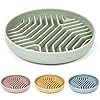 Slow Feeder Dog Bowls, Puzzle Silicone Dog Feeding Bowls with Suction Cups, Anti-Choking, Non-Slip Design, Reduces Boredom, Anxiety, Ideal for Medium to Small Dogs & Cats - XAQMHSW