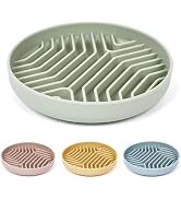 Slow Feeder Dog Bowls, Puzzle Silicone Dog Feeding Bowls with Suction Cups, Anti-Choking, Non-Sli...