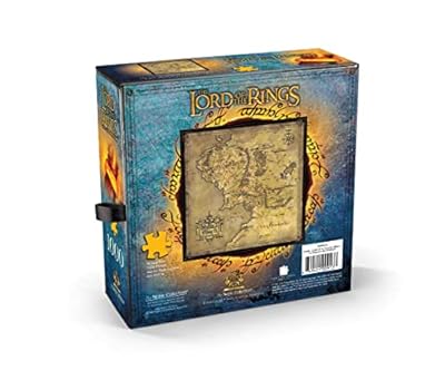 The Noble Collection El Señor de los Anillos Mapa de la Tierra Media Rompecabezas de 1000 Piezas | Ya disponible en tu tienda friki favorita! En mundofriki.es!