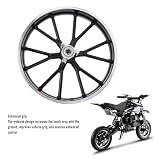 Yctze 2.50-10 Motor Terenowy 10-calowa Piasta Koła Obręcz ze Stopu Aluminium dla Mini Rowerek Kieszonkowy Rower Elektryczny 49-50ml Motor Terenowy (przednie koło)