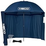 NECO Angelzelt 220 cm – Wasserdicht, mit Seitenwand, Zwei Fenster, Höhenverstellbar, Neigungsverstellbar, mit Heringen und Tragetasche