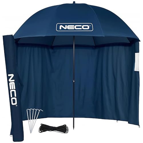 NECO Angelzelt 220 cm – Wasserdicht, mit Seitenwand, Zwei Fenster, Höhenverstellbar, Neigungsverstellbar, mit Heringen und Tragetasche