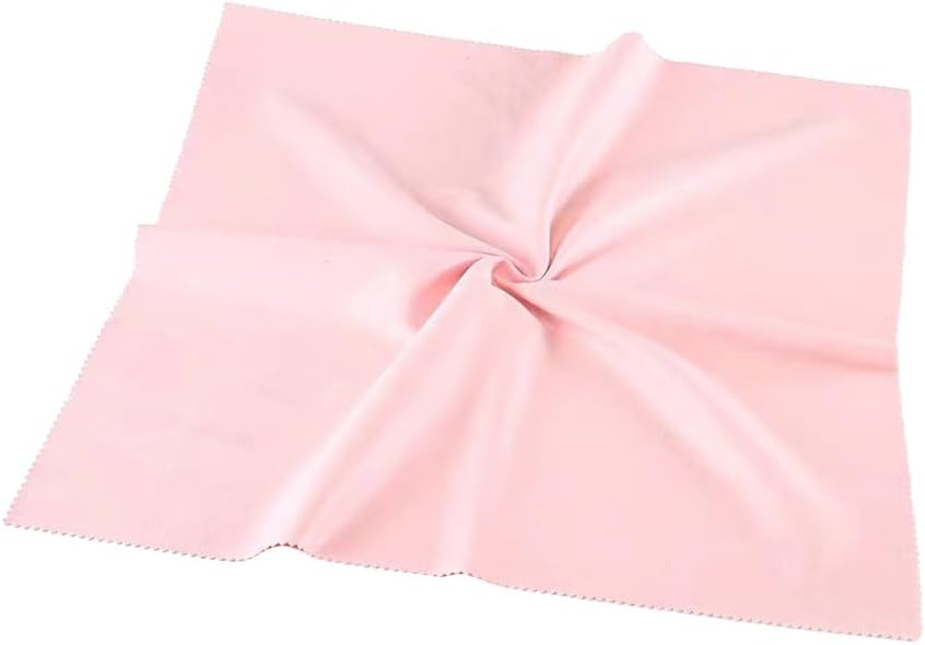 3 Pcs 40CM Musical Instruments Cleaning Cloths Universal Soft Microfiber Clean Cloths Extra Large Glasses Cleaning Cloth for Guitar Violin Piano Brass Pink