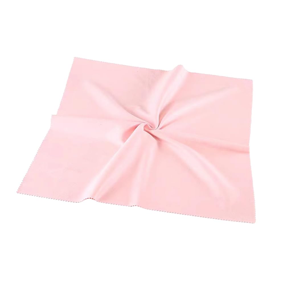 3 paños de limpieza de instrumentos musicales de 40 cm, paños universales de microfibra suave, paños de limpieza extragrandes para guitarra, violín, piano, latón, color rosa