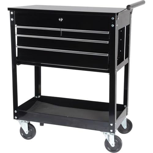 JEGS Rolling Tool Box Cart with Drawers