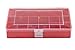 Produktbild hünersdorff Sortimentskasten: stabile Sortierbox (PS-Compact) mit fester Fachaufteilung (8 Fächer), Sortierkasten-Maße: T170 x B250 x H46 mm, Made in Germany, rot