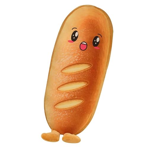 Xichen Bread Plush Toy Pillow Sofa Cushion Pillow Toast, Hot Dog, Baguette (40Cm, Hot Dog Pillow) #TOP5