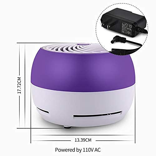 KIISIISO Air Purifier HEPA Cleaner Washable Reusable Filter Double Decomposition Fresh Air Designed for Vehicle Office Bedroom Bathroom Two Working Mode Quiet Portable and Scientific Design (Purple)