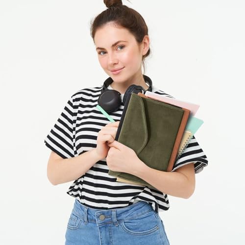 Aplufine capas de livros ajustáveis ​​com aba magnética, sobrecapa de tecido para livros de capa mol