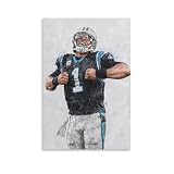 BATWHO Cam Newton Print Canvas Poster Unframe:20x30inch(50x75cm)