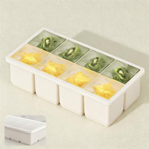 Molde de silicona para cubos de hielo con tapa miniatura 4