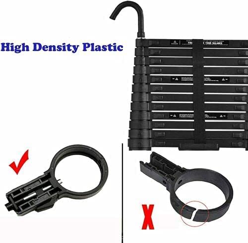 12.5 FT Telescoping Ladder Aluminum Telescopic Ladder with 2 Detachable Hooks,3.8m black Extension Ladder Fully Extended 150",Multi-Purpose Ladder for Home Use or Outdoor Working,330 Lb Capacity,EN131 by EFAN - Image 6
