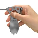 CRKT Eat'N Tool Outdoor Spork Multitool: Durable and Lightweight, for Camping, Hiking, Backpacking and Outdoors Activities, Titanium, Silver 9100TI - Image 3