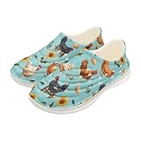 Pointodoor Chicken Pattern Garden Clogs Kids Fashion Summer Sneakers for Boys Girls Water Shoes Lightweight Athletic Beach Sandals