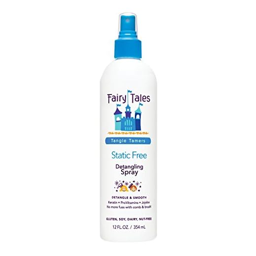Fairy Tales Tangle Tamer Detangling Spray for Kids - Ultra Moisturizing and  Anti Frizz Protection  - Paraben Free, Sulfate Free - 12 Oz