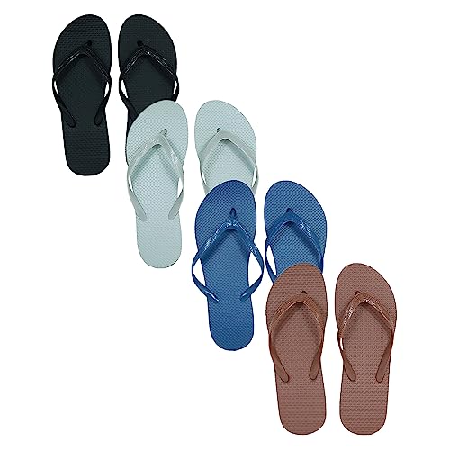 Image of Winterlace Bulk Flip Flops for Weddings | 48 Pairs | Reception Guest Slippers | Women Men Beach Pool Wholesale Sandals Pack