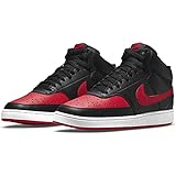 [ナイキ] コート ビジョン ミッド COURT VISION MID ブラック/ユニバーシティレッド DM8682-001 24.5cm ナイキジャパン正規品