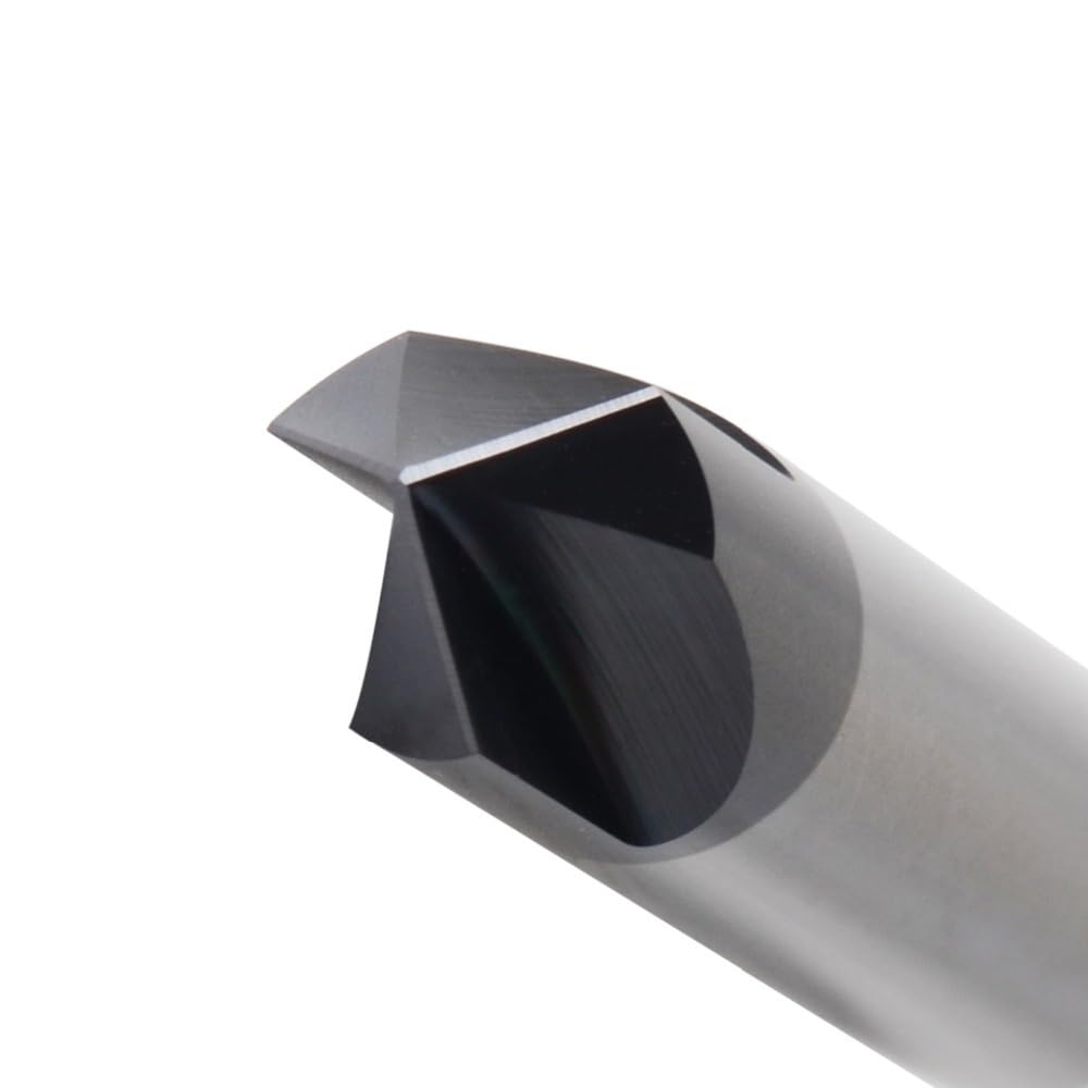 1pc Chamfer End Mill 60/90/120 Degree 3 Flutes Carbide V Groove Router Bit Deburr CNC Milling Cutter(3F-D4.0-R90)