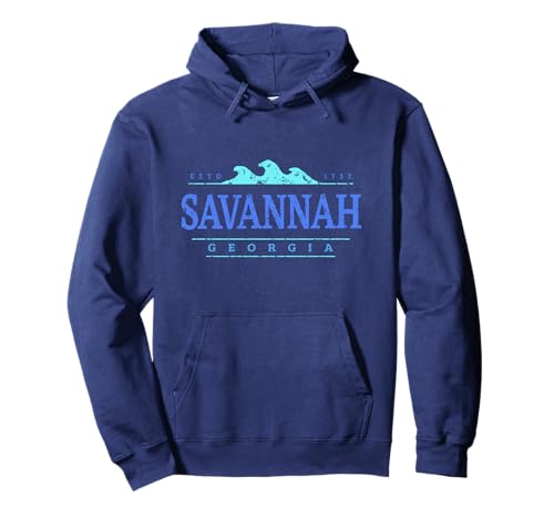 Savannah Georgia | Savannah GA Coastline Pullover Hoodie