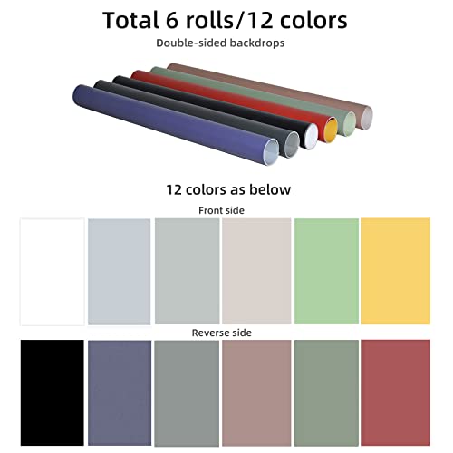 Photography Backdrops Small Product Background: Flat Lay Seamless Paper Props - Tabletop Photo Shoot For Jewelry Cosmetics Food .(22X34In, Dark) #TOP2