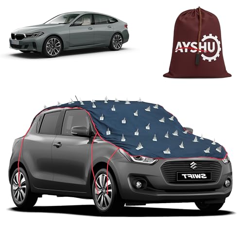 Image of AYSHU Water-Resistant Spike Car Cover for BMW 6 Series - Protects from Dogs, Monkeys, Dust, Sunlight & UV - Full Roof Universal Fit