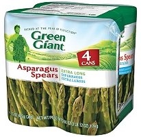 green gaint 4-15 oz extra long asparagus spears, 60 oz